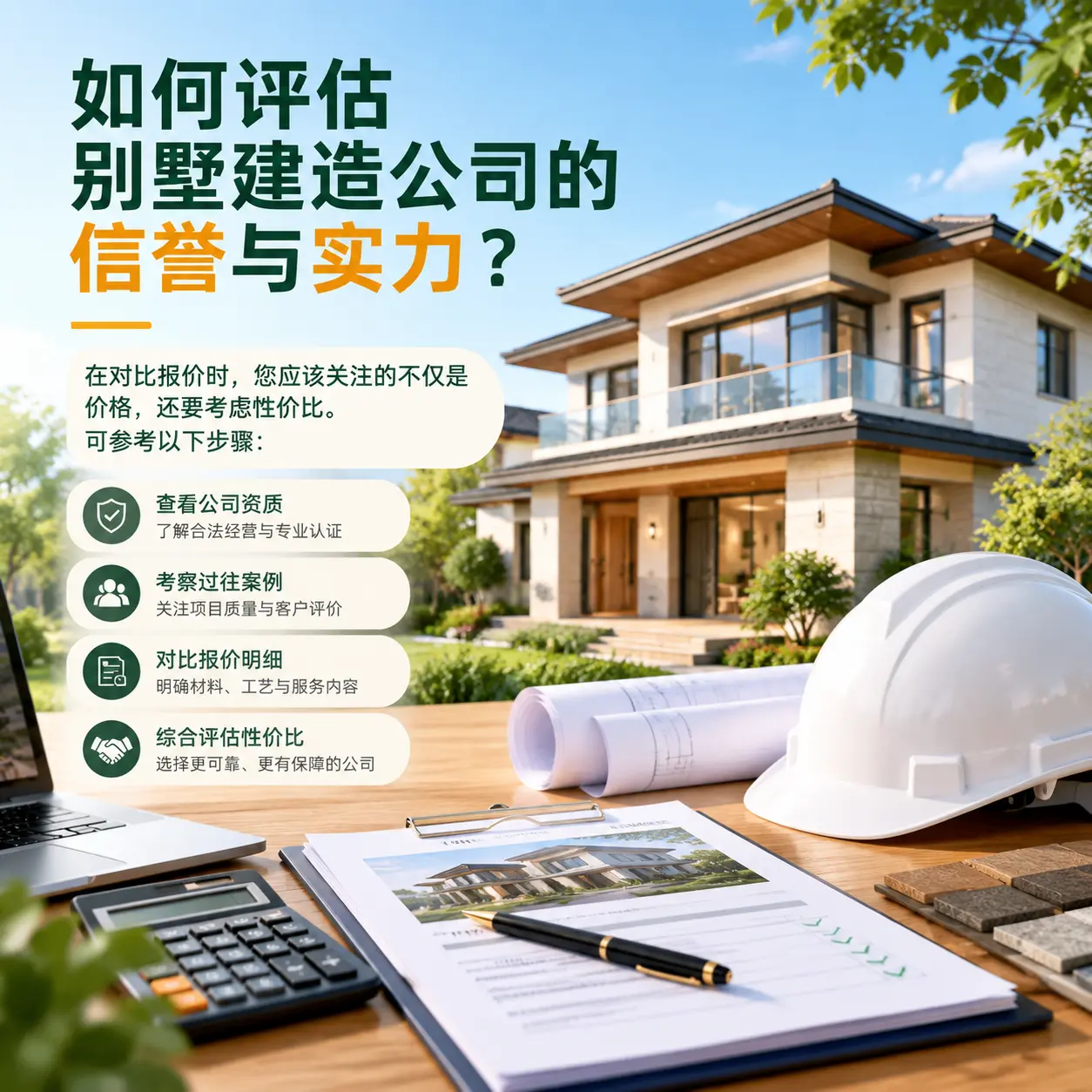 如何评估 赤水 别墅建造公司的信誉与实力?