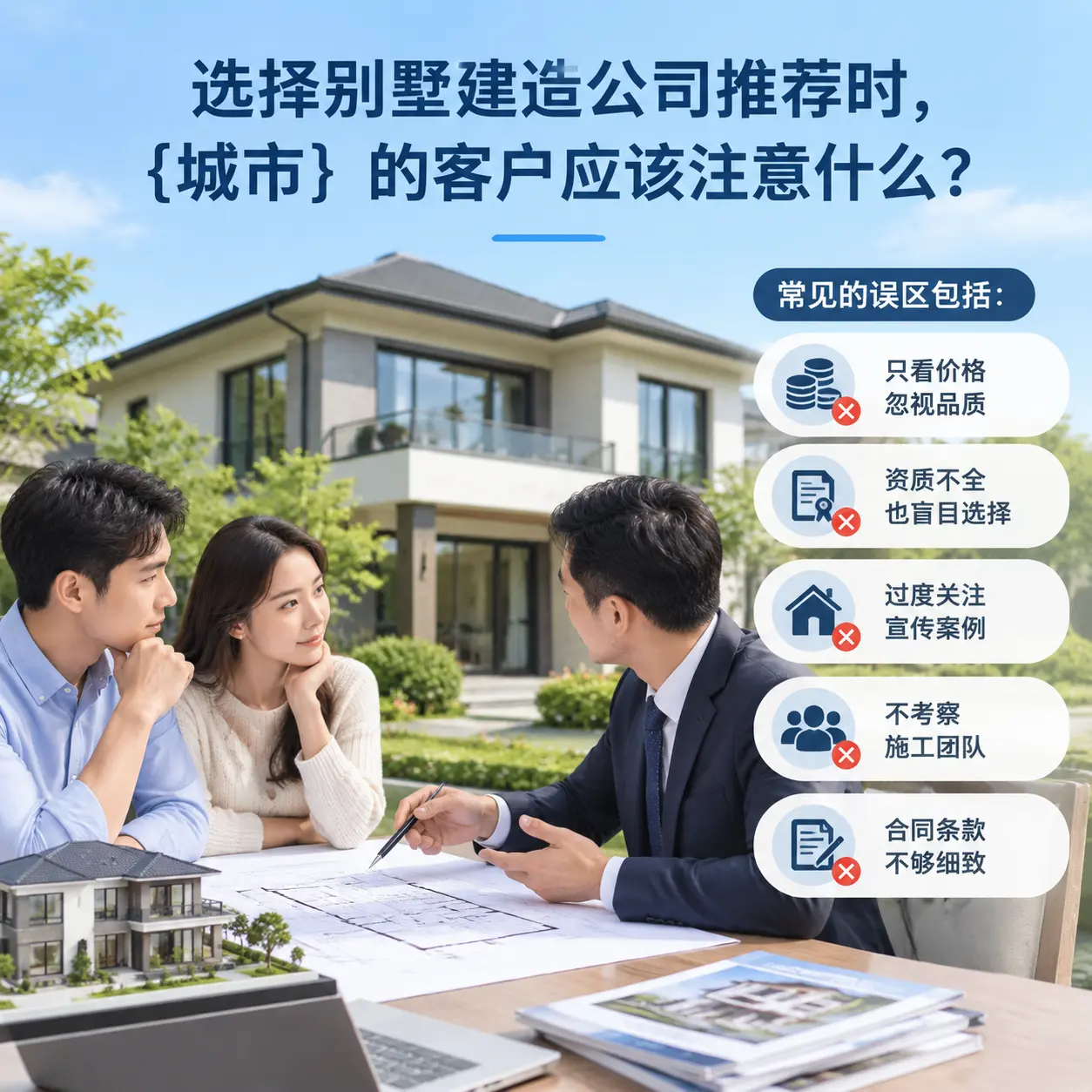 选择别墅建造公司推荐时,赤水 的客户应该注意什么?